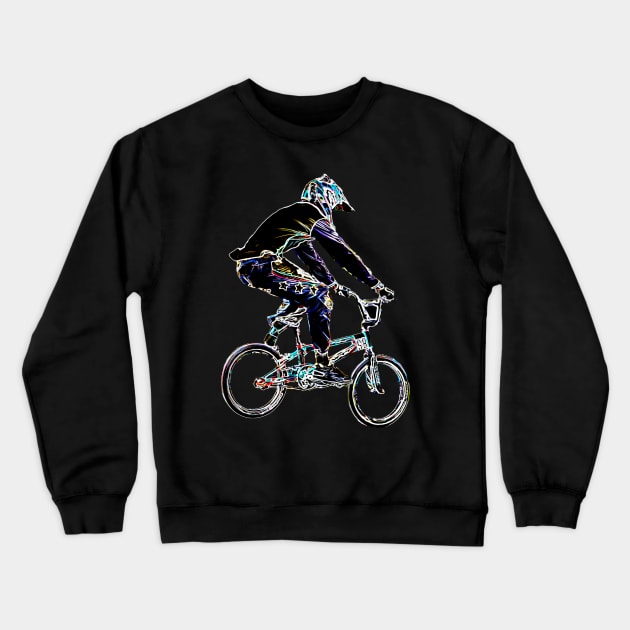 bmx Crewneck Sweatshirt by rickylabellevie